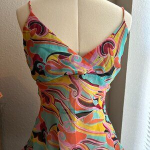 Multicolor Mesh top